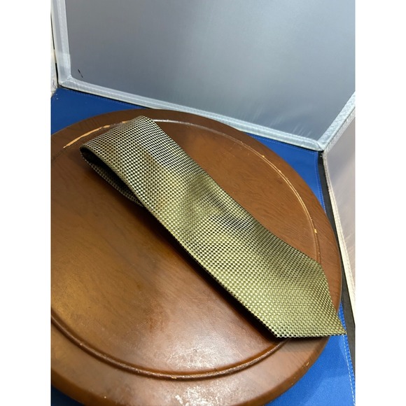 Nicole Other - Nicole by Nicole Miller Gold Men's 100% Silk Tie Geometric Necktie